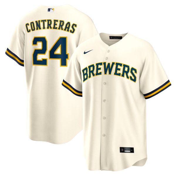 Milwaukee Brewers Pro Shop – mens milwaukee brewers william contreras nike cream home replica jersey Team Clothing and Headwear