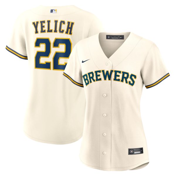 Milwaukee Brewers Pro Shop – womens milwaukee brewers christian yelich nike cream home replica player jersey Team Clothing and Headwear