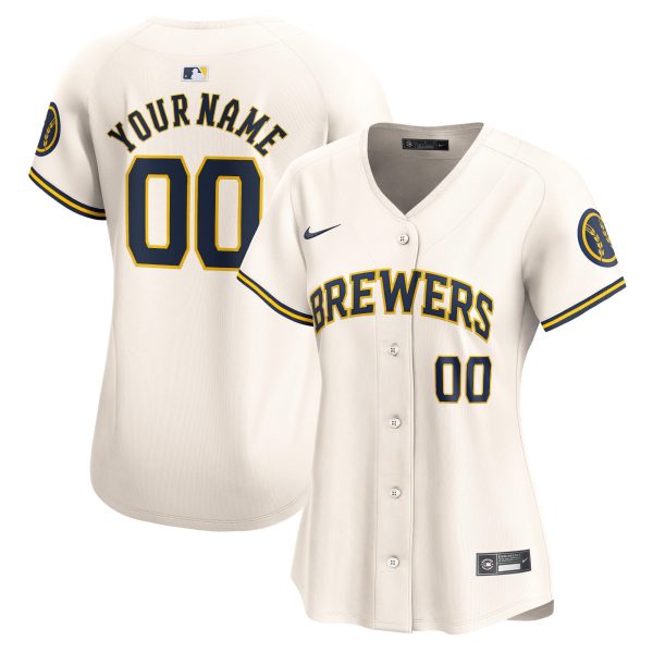 Milwaukee Brewers Pro Shop – womens milwaukee brewers nike cream home limited custom jersey Team Clothing and Headwear