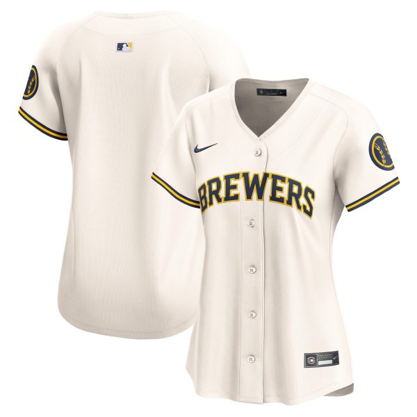 Milwaukee Brewers Pro Shop – womens milwaukee brewers nike cream home limited jersey Team Clothing and Headwear
