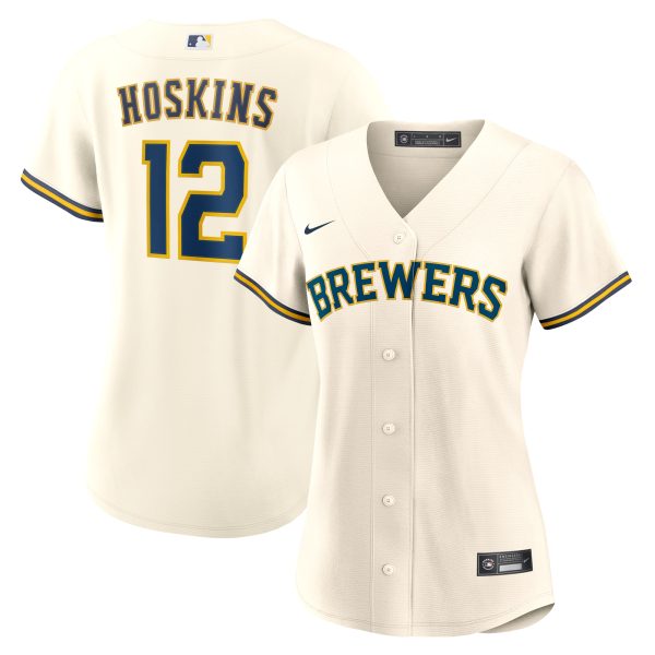 Milwaukee Brewers Pro Shop – womens milwaukee brewers rhys hoskins nike white home replica jersey Team Clothing and Headwear