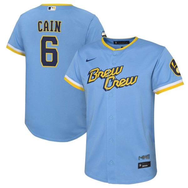 Milwaukee Brewers Pro Shop – youth milwaukee brewers lorenzo cain nike powder blue city connect replica player jersey Team Clothing and Headwear