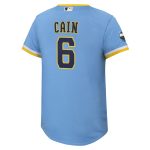 Milwaukee Brewers Pro Shop – youth milwaukee brewers lorenzo cain nike powder blue city connect replica player jersey Team Clothing and Headwear